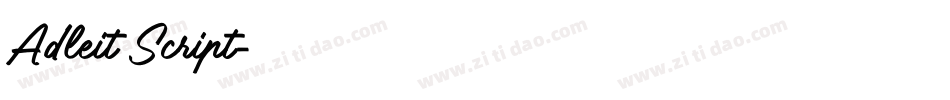 Adleit Script字体转换